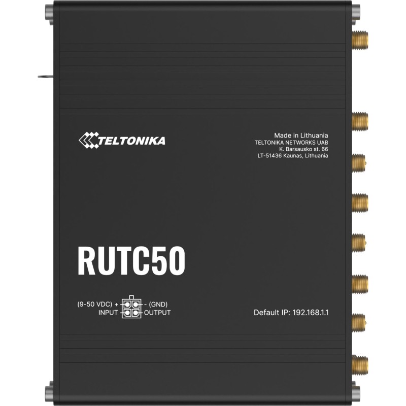 Teltonika RUTC50 router przemysłowy 5G (RUTC50200000) Teltonika RUTC50 router przemysłowy 5G (RUTC50200000)