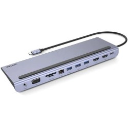 Unitek Hub USB 11 w 1, USB-C, RJ45, MST, 100W PD