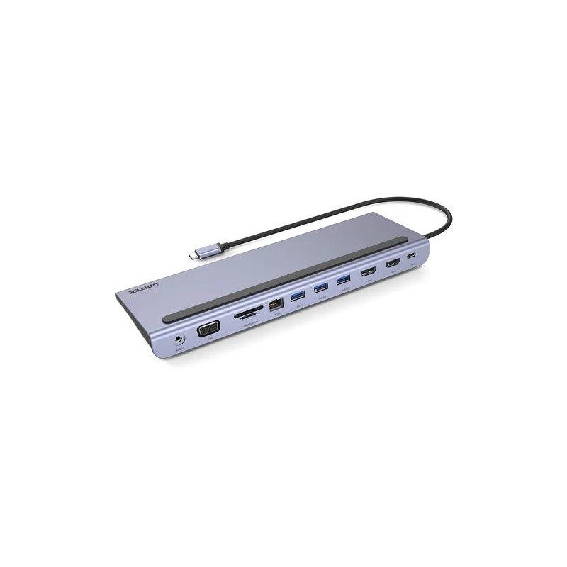 Unitek Hub USB 11 w 1, USB-C, RJ45, MST, 100W PD