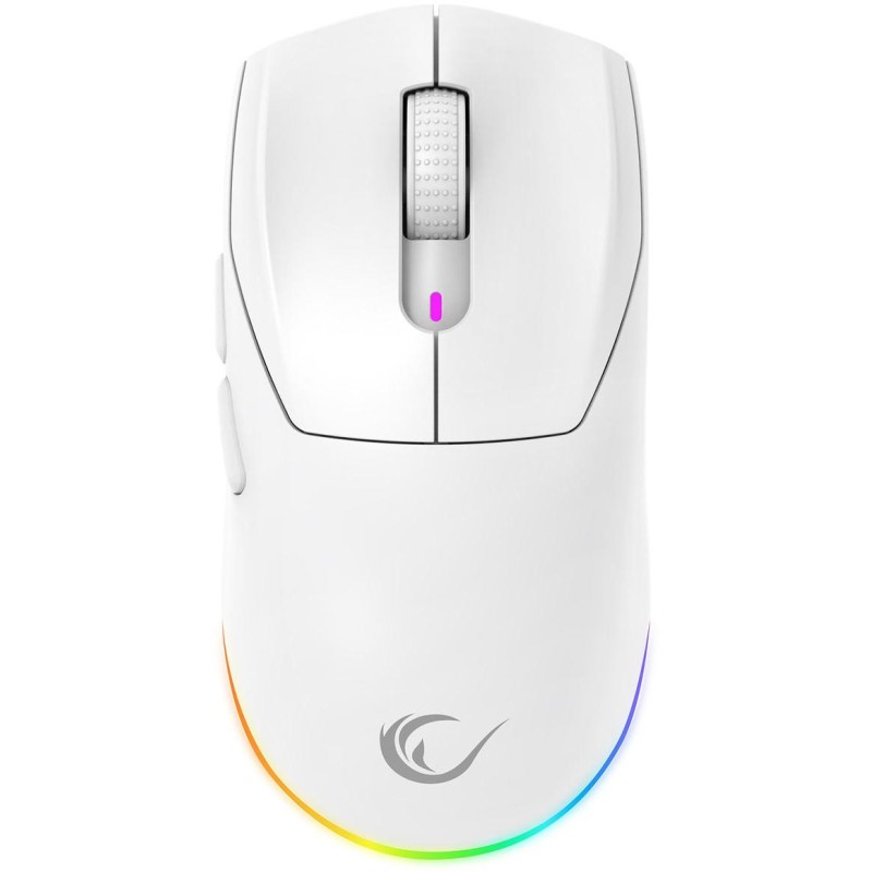 Mysz bezprzewodowa Rampage Prote M5 24000 DPI RGB LED 1K Hz biała