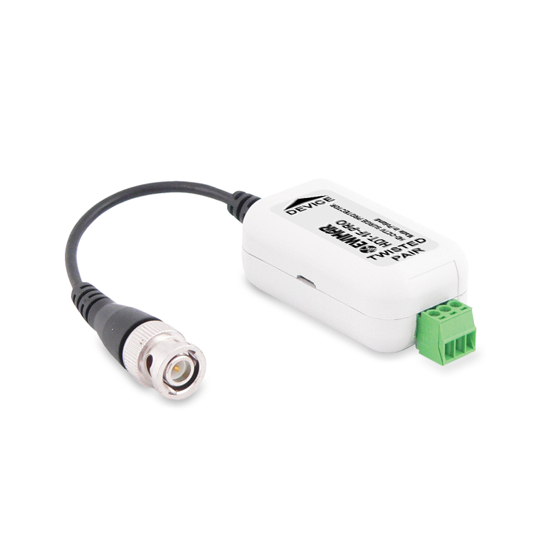 Konwerter UTP / ochrona przeciwprzepięciowa do kamer  AHD, HD-CVI, HD-TVI EWIMAR HDT-1F-PRO