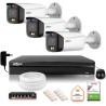 Zestaw monitoringu IP Dahua TIOC 5mpx 2K 3 kamery IPC-HFW3549T1-AS-PV-0280B-S5 rejestrator z dyskiem do pracy ciągłej