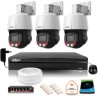 Zestaw monitoringu IP Dahua 3 kamery obrotowe 4MPx dysk 1TB