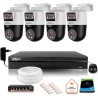 Zestaw monitoringu IP Dahua 4 kamery obrotowe 2MP+2MP z dyskiem 1TB