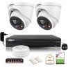 Zestaw monitoringu IP Dahua TIOC 8mpx 4K 2 kamery IPC-HDW3849H-AS-PV-0280B-S5 rejestrator z dyskiem do pracy ciągłej