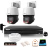 Zestaw monitoringu iP Dahua 2 kamery obrotowe 4MPx dysk 1TB