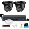 ZESTAW 2 Kamer czarnych IP Dahua 8mpx IPC-HDW2849TM-S-IL-BLACK + DYSK