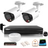Zestaw monitoringu IP Dahua 8mpx 4K 2 kamery IPC-HFW2849S-S-IL z dyskiem 1TB
