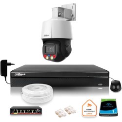 Zestaw monitoringu iP Dahua kamera obrotowa 4MPx dysk 1TB