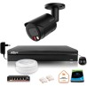 Zestaw monitoringu IP Dahua 4MPx 2K kamera czarna zewnętrzna z dyskiem 1TB