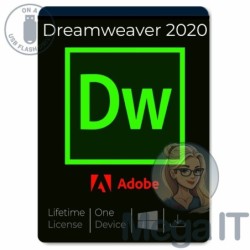 Dreamweaver 2020 - Licencja Wieczysta (LifeTime) - Windows - Użytkownik Indywidualny - BOX (USB)