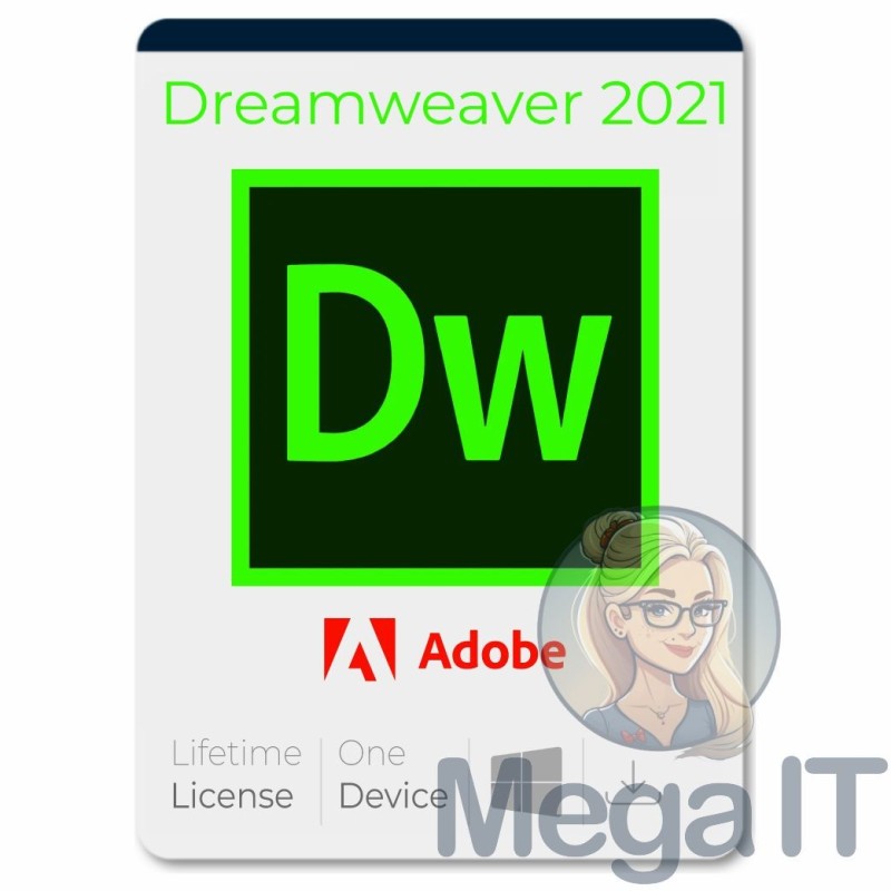 Dreamweaver 2021 - Licencja Wieczysta (LifeTime) - Windows - Użytkownik Indywidualny - BOX (ESD) Dreamweaver 2021 - Licencja Wieczysta (LifeTime) - Windows - Użytkownik Indywidualny - BOX (ESD)