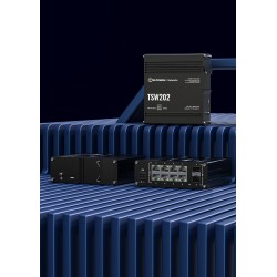 Teltonika TSW202 switch przemysłowy zarządzalny 8xFE 2xSFP PoE+ (TSW202000000) DIN