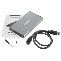 Zewnętrzna obudowa dysku Natec Rhino GO SATA 2.5cala USB 3.0 Szary