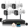 Zestaw monitoringu IP Dahua 4 Kamery WI-FI 5MPx aktywne odtraszanie LED IR do 30m