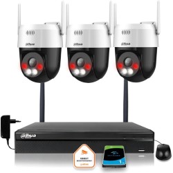 Zestaw monitoringu IP Dahua Bezprzewodowa 3 kamery 5MPx P5AE-PV i rejestrator z 1TB