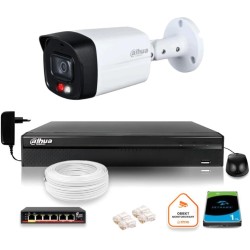 Zestaw monitoringu IP Dahua Kamera WI-FI 5MPx aktywne odtraszanie LED IR do 30m