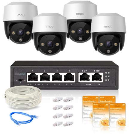 Zestaw 4 kamer IP Imou Cruiser 4MP POE z chmurą Imou Protect Basic
