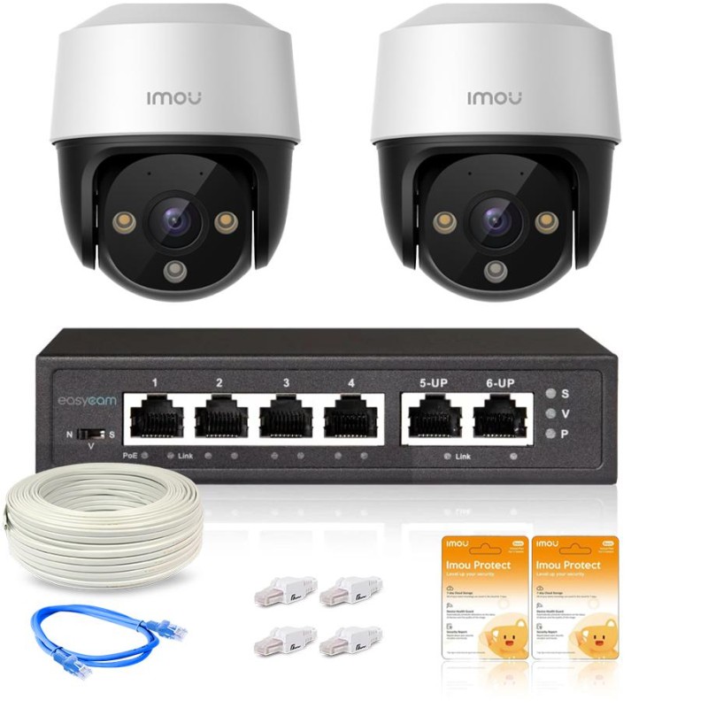 Zestaw 2 kamer IP Imou Cruiser 4MP POE z chmurą Imou Protect Basic