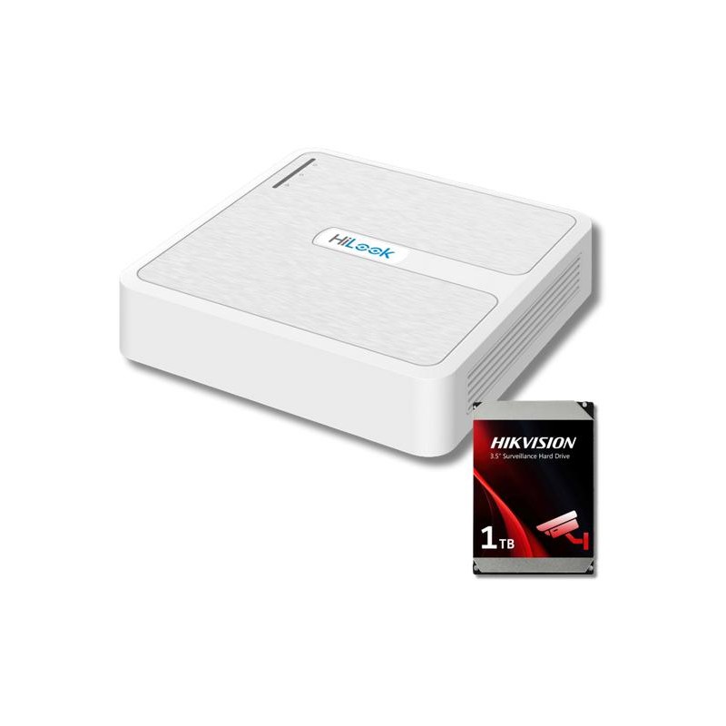 Rejestrator IP Hilook NVR-104H-D/4P 1TB 4-kanałowy z dyskiem 1TB 4x PoE