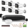 Zestaw monitoringu IP Dahua TIOC 5mpx 2K 6 kamer IPC-HFW3549T1-AS-PV-0280B-S5 rejestrator z dyskiem do pracy ciągłej