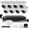 Zestaw monitoringu IP Dahua 8mpx 4K 8 kamer IPC-HDW2849TM-S-IL z dyskiem 1TB