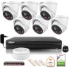 Zestaw monitoringu IP Dahua TIOC 5mpx 2K 6 kamer IPC-HDW3549H-AS-PV-0280B-S5 rejestrator z dyskiem do pracy ciągłej