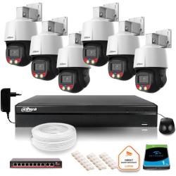 Zestaw monitoringu IP Dahua 6 kamer obrotowych 4MPx dysk