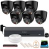 ZESTAW 6 Kamer IP Dahua 4mpx IPC-HDW1439V-A-IL-BLACK + DYSK