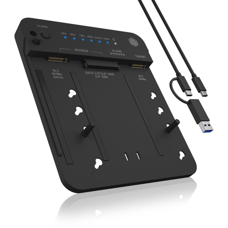 Stacja klonująca i dokująca IcyBox  IB-2913MCL-C31 dla M.2 NVMe SSD i HDD