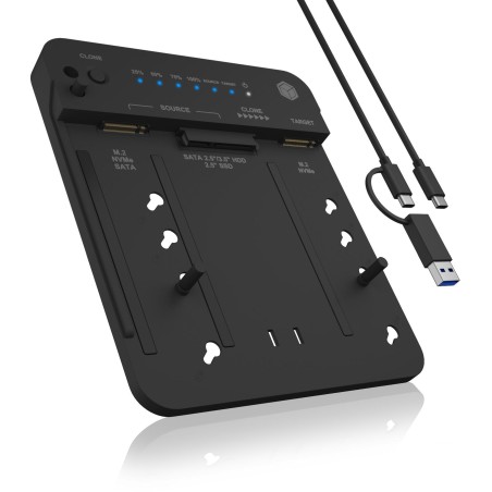 Stacja klonująca i dokująca IcyBox  IB-2913MCL-C31 dla M.2 NVMe SSD i HDD