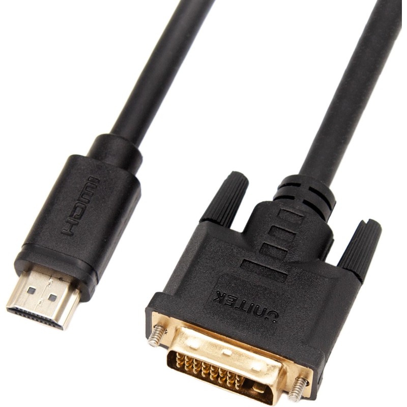 Unitek Adapter dwukierunkowy HDMI do DVI kabel 2m