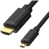 Unitek Kabel micro HDMI - HDMI 2.0 4K 60Hz 2 m