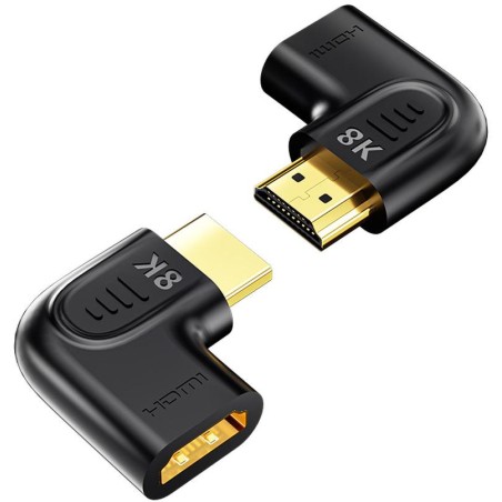 Unitek Adapter kątowy płaski 8K HDMI 90 i 270 stopni
