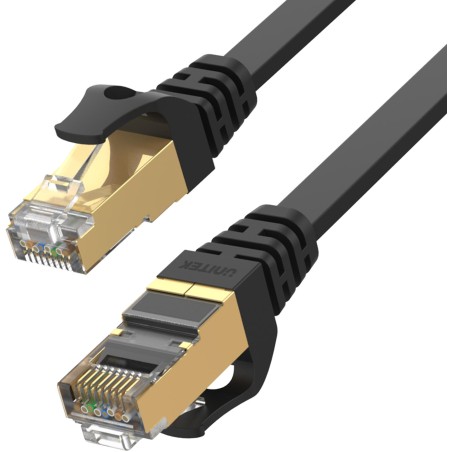 Kabel Ethernet Unitek patchcord cat.7 SSTP (8P8C), RJ-45 LAN, przewód sieciowy 15m, płaski