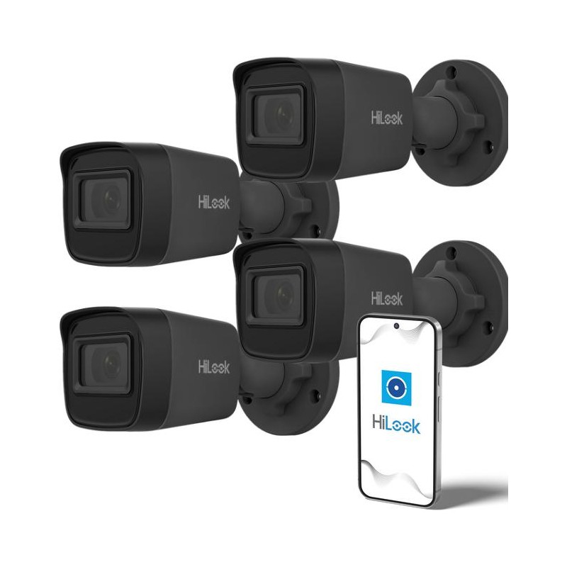 Kamera IP Hilook by Hikvision tuba 4MP IPCAM-B4-P Black Opakowanie zbiorcze 4szt.