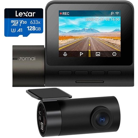 Wideorejestrator 70Mai Dash Cam A200 + kamera wsteczna RC11 + karta Lexar 128GB