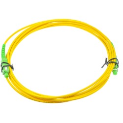 PATCHCORD ŚWIATŁOWODOWY SM 3M SIMPLEX 9/125, SC/APC-SC/APC 3MM