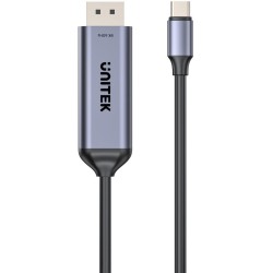 Adapter Unitek 8K USB-C do DisplayPort 1,5M - Przewód dwukierunkowy