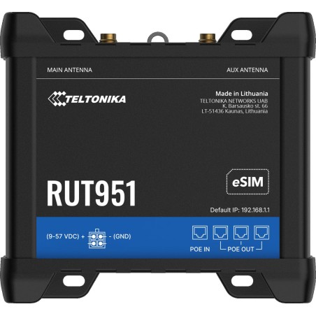 Teltonika RUT951 router przemysłowy 4G / LTE (RUT951000000)