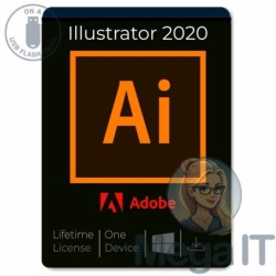 Illustrator 2020 - Licencja Wieczysta (LifeTime) - Windows - Licencja Biznes - BOX (USB)