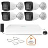Zestaw monitoringu Hilook 4 kamery IP IPCAM-B8-30DL z dyskiem 1TB