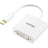 Adapter Unitek USB-C na DVI 1080P@60Hz biały 15cm
