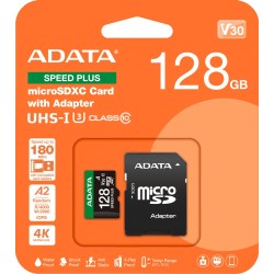 Adata Karta pamięci microSD Speed Plus 128GB UHS1 U3 V30 A2 180/160 MB/s