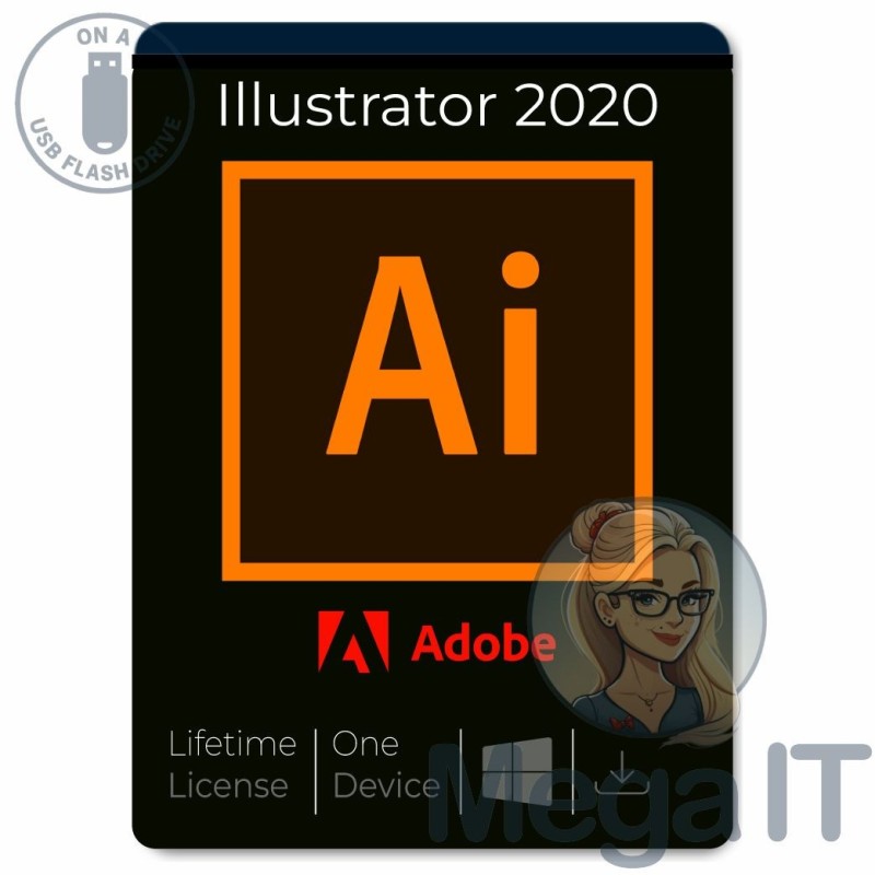 Illustrator 2020 - Licencja Wieczysta (LifeTime) - Windows - Użytkownik Indywidualny - BOX (USB) Illustrator 2020 - Licencja Wieczysta (LifeTime) - Windows - Użytkownik Indywidualny - BOX (USB)