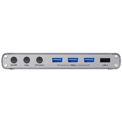 Przełącznik KVM Unitek USB-C 10Gbps z HDMI i transferem plików między systemami