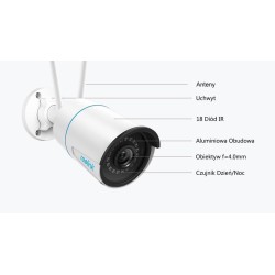Kamera IP WiFi Reolink W320 5Mpix Wi-Fi P2P biała