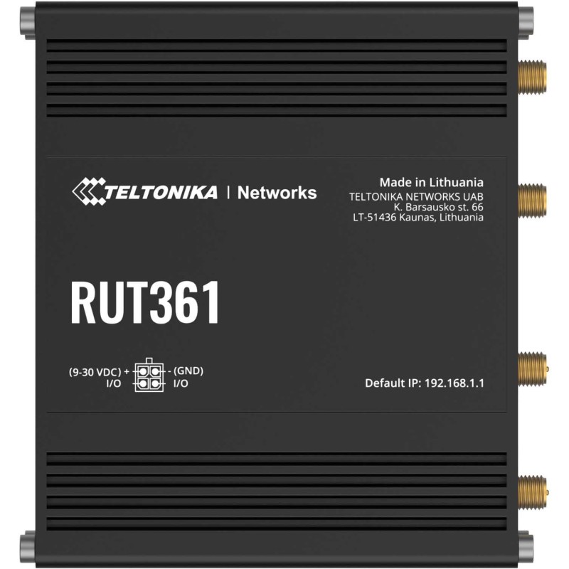 Teltonika RUT361 router przemysłowy 4G / LTE (RUT361100000) Teltonika RUT361 router przemysłowy 4G / LTE (RUT361100000)