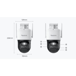 Kamera IP Reolink Trackmix B770 akumulatorowa (4MP+4MP) 8MP Wi-Fi