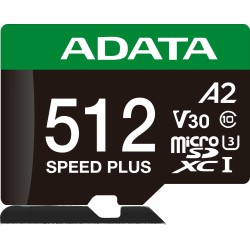Adata Karta pamięci microSD Speed Plus 512GB UHS1 U3 V30 A2 180/160 MB/s